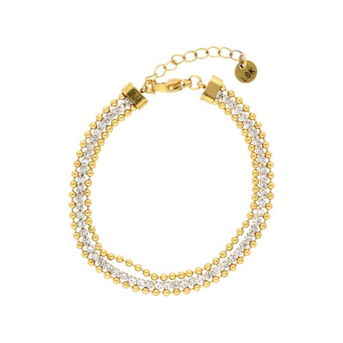 Pulsera acero y circonitas - CH139BR-D