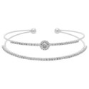 Pulsera acero y circonitas - CH148BR