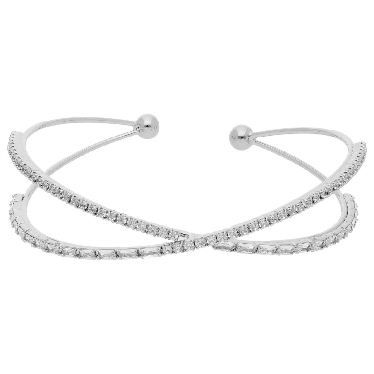 Pulsera acero y circonitas - CH149BR