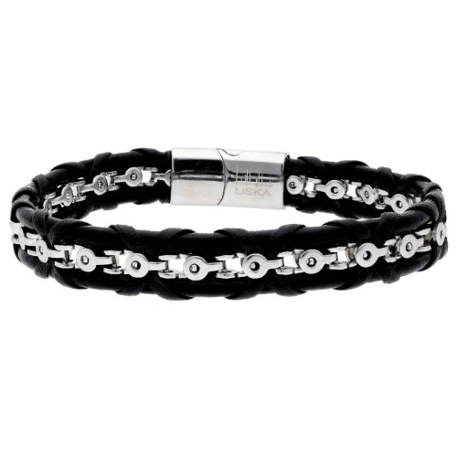 Pulsera piel y acero - RB315
