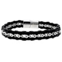 Pulsera piel y acero - RB315
