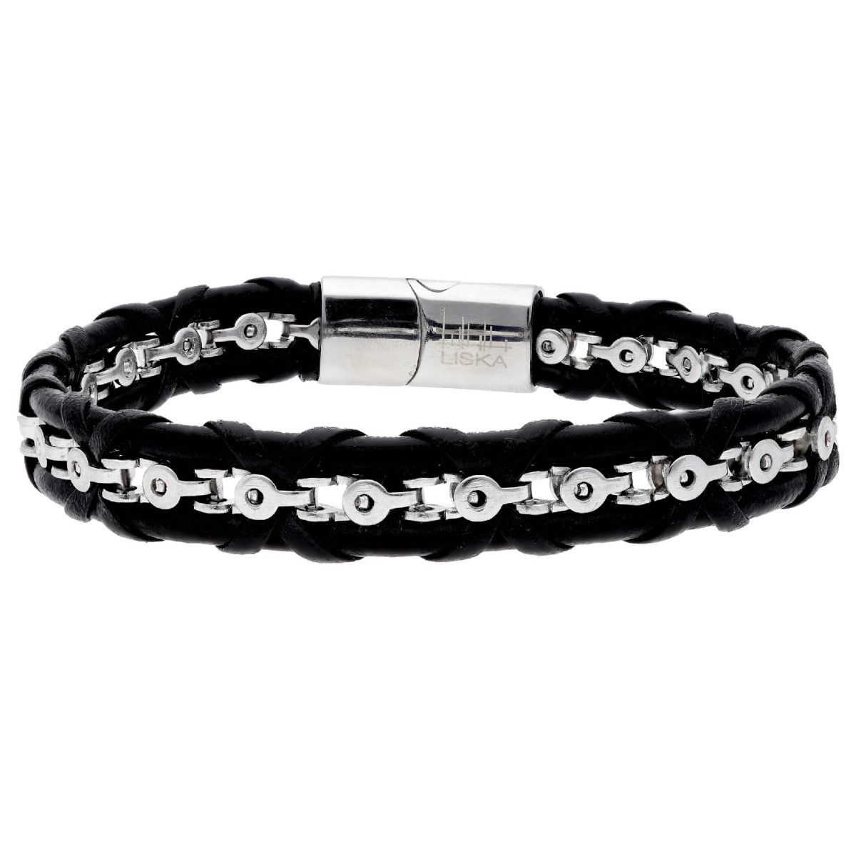 Pulsera piel y acero - RB315