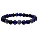 Pulsera acero y blue tiger eye - RB319-TA