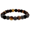 Pulsera acero y ojo de tigre - RB320-TM