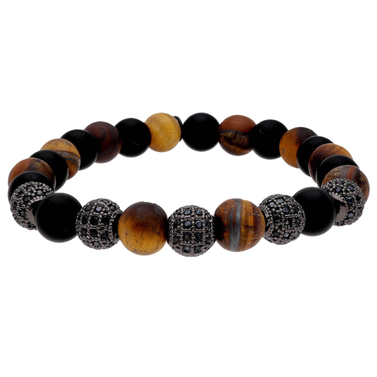 Pulsera acero y ojo de tigre - RB320-TM