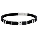 Pulsera caucho y acero - MTC209BR
