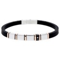Pulsera caucho y acero - MTC207BR