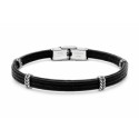 Pulsera piel y acero - 87BR044