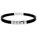 Pulsera caucho y acero - MTC208BR