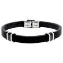 Pulsera piel y acero - 87BR046
