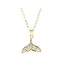 Colgante cola ballena plata y circonitas - LAD4802CL-D