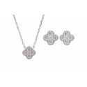 Conjunto plata y circonitas - LAD4803C