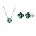 Conjunto plata y circonitas - LAD4803C-V