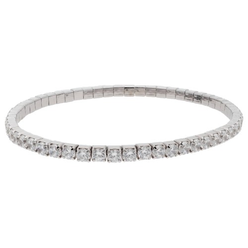 Pulsera riviere plata y circonitas - LAD4810BR