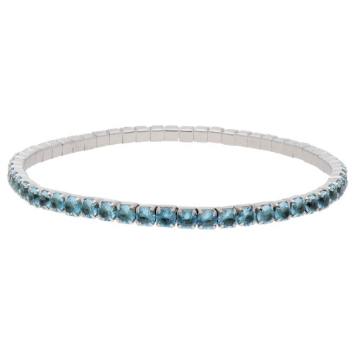 Pulsera riviere plata y circonitas - LAD4810BR-AQ
