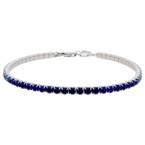 Pulsera riviere plata y circonitas - LAD4811BR-A