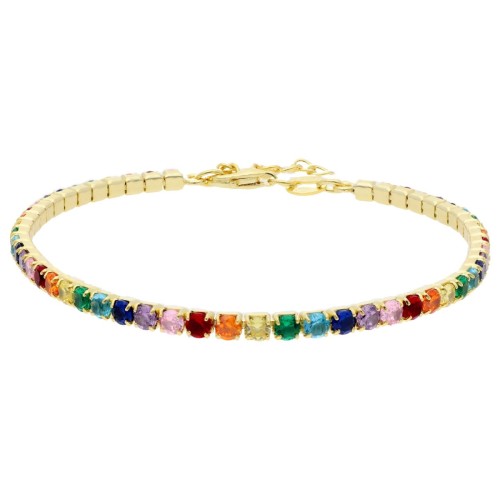 Pulsera riviere plata y circonitas - LAD4811BR-DM