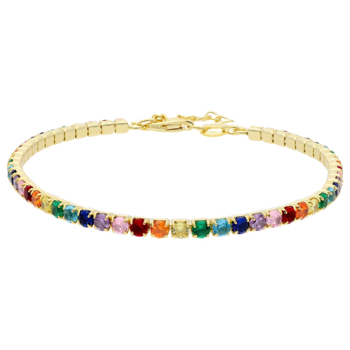 Pulsera riviere plata y circonitas - LAD4811BR-DM
