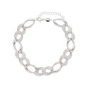 Pulsera plata y circonitas - LAD4820BR