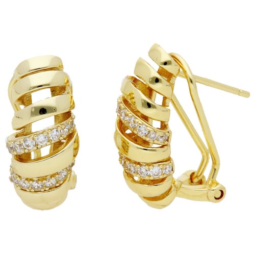 Pendientes plata y circonitas - LAD4821A-D