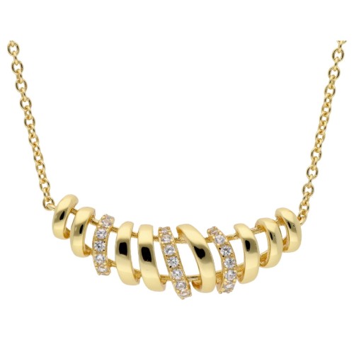 Collar plata y circonitas - LAD4821CL-D