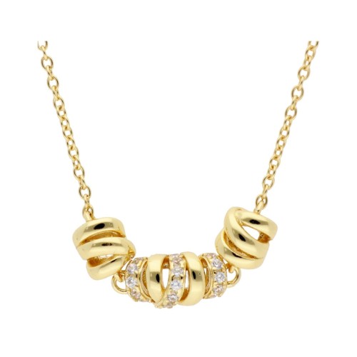 Collar plata y circonitas - LAD4822CL-D