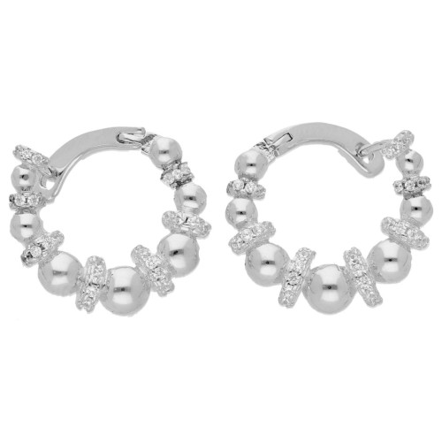Pendientes plata y circonitas - LAD4823A