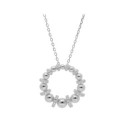 Collar plata y circonitas - LAD4823CL