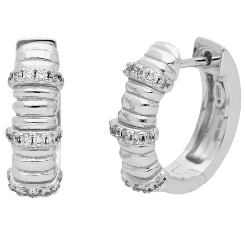 Pendientes plata y circonitas - LAD4827A