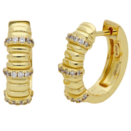 Pendientes plata y circonitas - LAD4827A-D