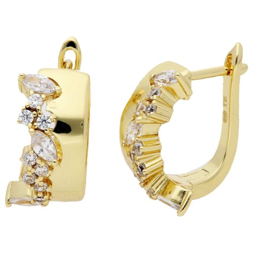 Pendientes plata y circonitas - LAD4828A-D