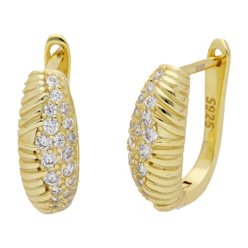 Pendientes plata y circonitas - LAD4830A-D