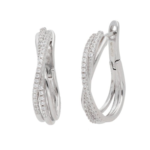 Pendientes plata y circonitas - LAD4834A