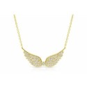 Colgante alas plata y circonitas - LAD4840CL-D