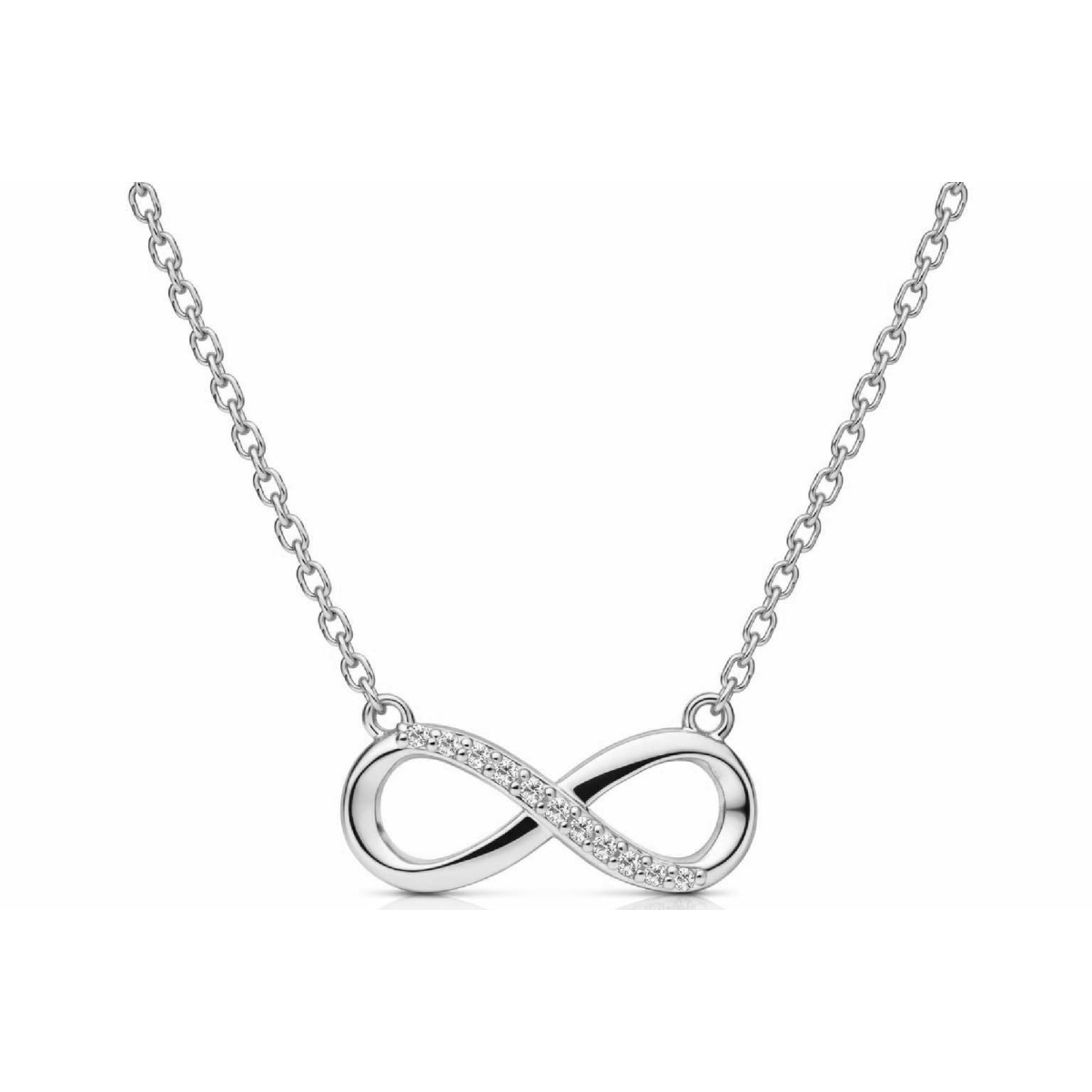 Colgante infinito plata y circonitas - LAD4843CL