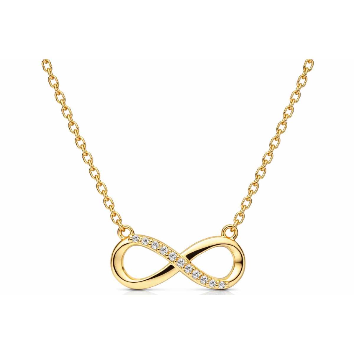 Colgante infinito plata y circonitas - LAD4843CL-D
