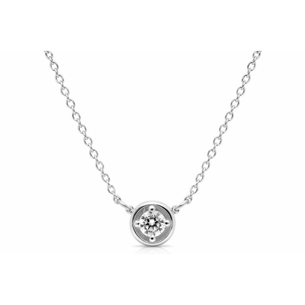 Colgante plata y circonitas - LAD4845CL