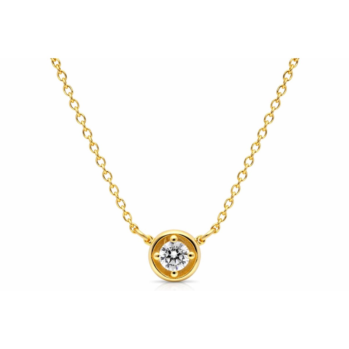 Colgante plata y circonitas - LAD4845CL-D