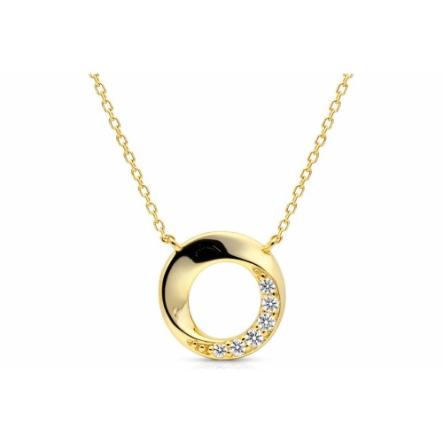 Colgante plata y circonitas - LAD4846CL-D