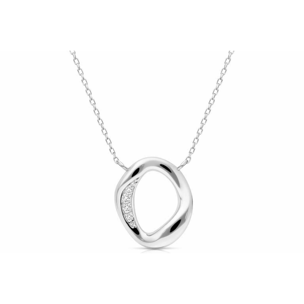 Colgante plata y circonitas - LAD4847CL