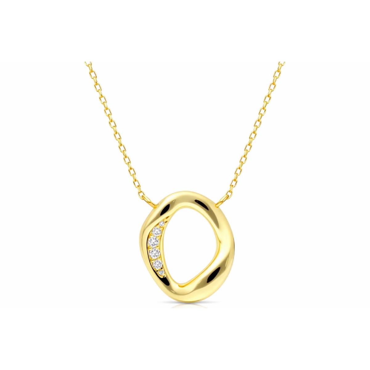 Colgante plata y circonitas - LAD4847CL-D