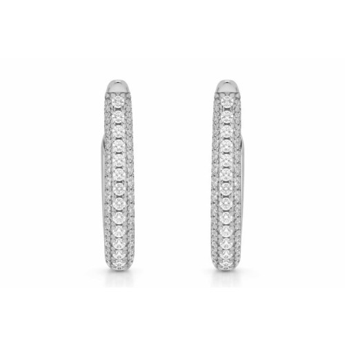 Pendientes plata y circonitas - LAD4853A