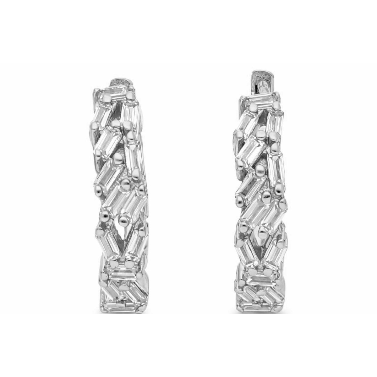 Pendientes plata y circonitas - LAD4854A