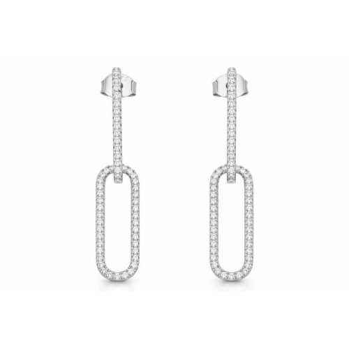 Pendientes plata y circonitas - LAD4857A