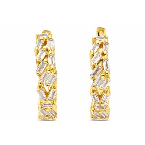 Pendientes plata y circonitas - LAD4854A-D