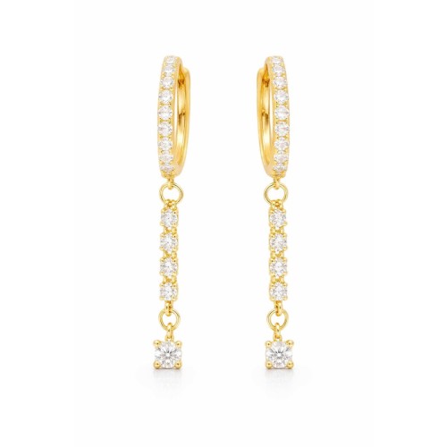 Pendientes plata y circonitas - LAD4856A-D