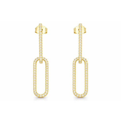 Pendientes plata y circonitas - LAD4857A-D