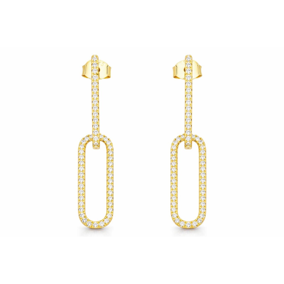 Pendientes plata y circonitas - LAD4857A-D