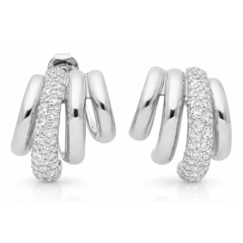 Pendientes plata y circonitas - LAD4849A