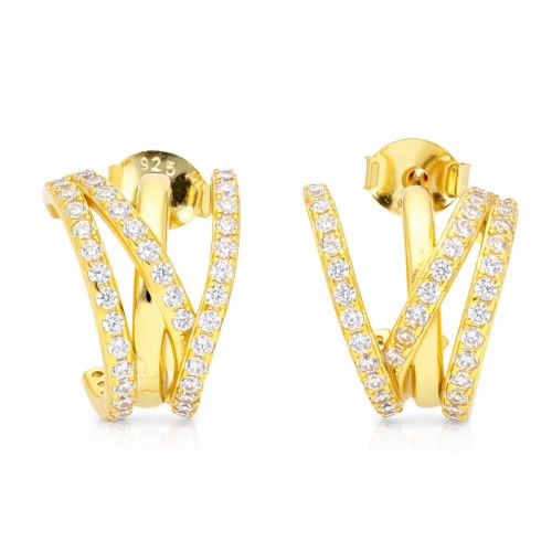 Pendientes plata y circonitas - LAD4848A-D